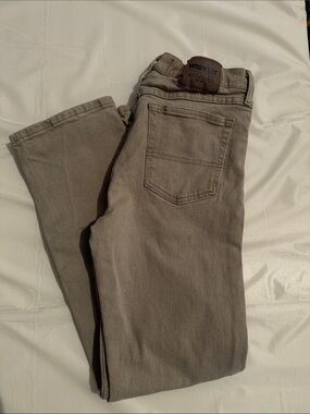 Wrangler Men’s Taupe Slim Straight Jeans
